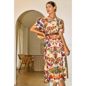 Vibrant Multicolor Midi Dress